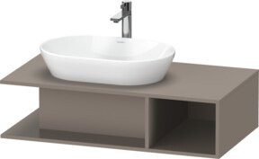 Duravit Waschtischunterschrank D-Neo, Wandhängend, Grau Matt, B/T/H: 100 x 55 x 26 cm - Bild 1