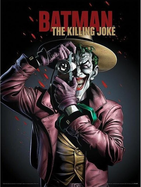 Batman Der Killing Joke Coverdruck auf Papier in Schwarz, Breite: 40 cm, Höhe: 40 cm, Tiefe: 30 cm - Bild 1