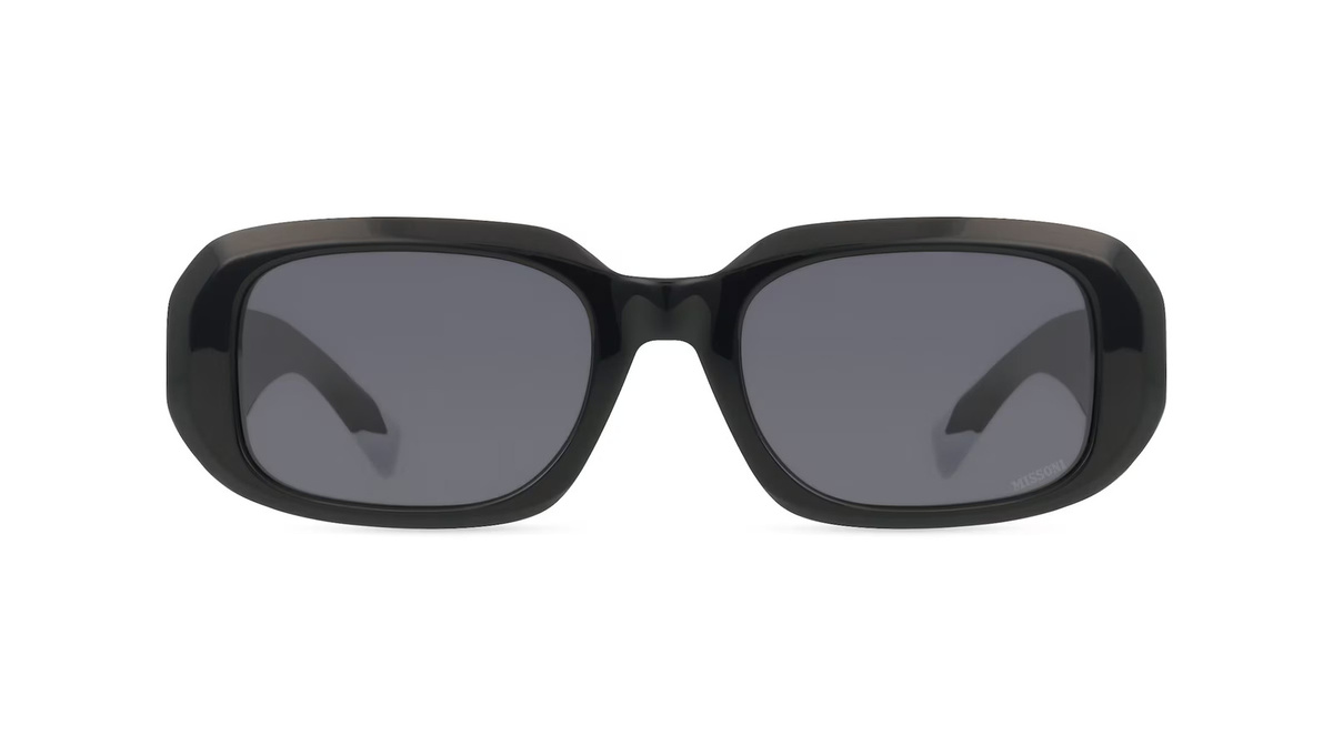Missoni MIS 0220/S Sonnenbrille, Herren, Vollrand, Oval, Metall, schwarz, grau - Bild 1