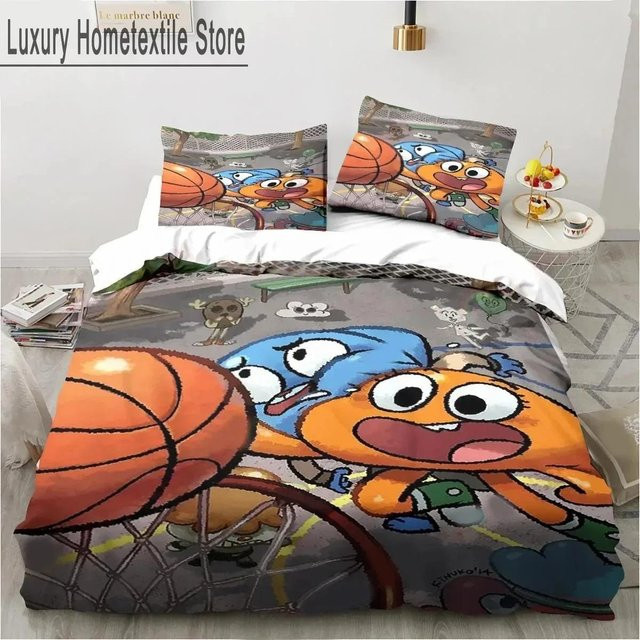 Jinmeige Bettwäsche-Set Die erstaunliche Welt von Gumball aus Mikrofaser, Mehrfarbig, B/T: 228 x 228 cm - Bild 1