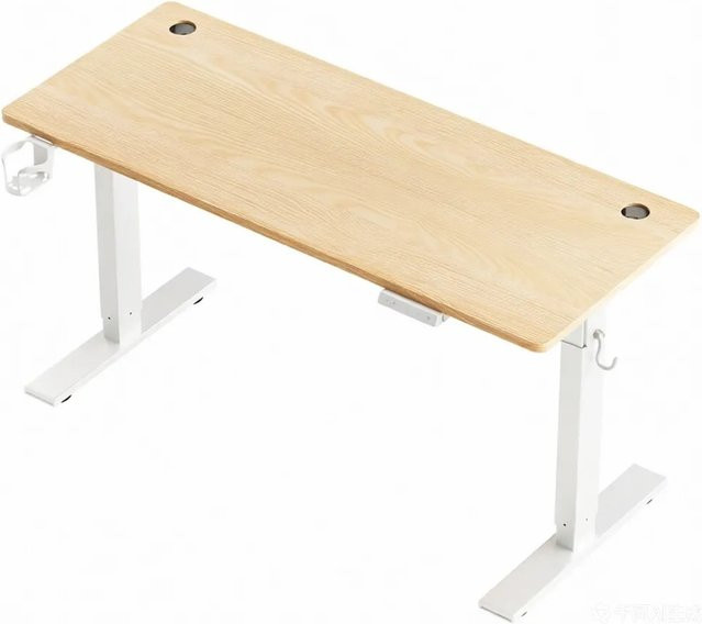 HOMAVO Elektrisch Höhenverstellbarer Schreibtisch mit USB/Typ C Ladestation, Memory Funktion und Anti-Kollisions-System, B/T: 120 x 60 cm - Bild 1