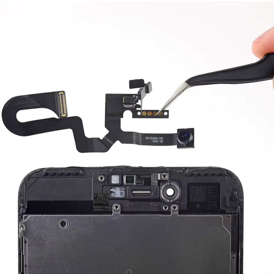 Kamera-Flexkabel Ersatzteil für iPhone 6 6S 7 8 Plus mit EarSpeaker, Näherungssensor und Lichtsensor in Schwarz - Bild 1