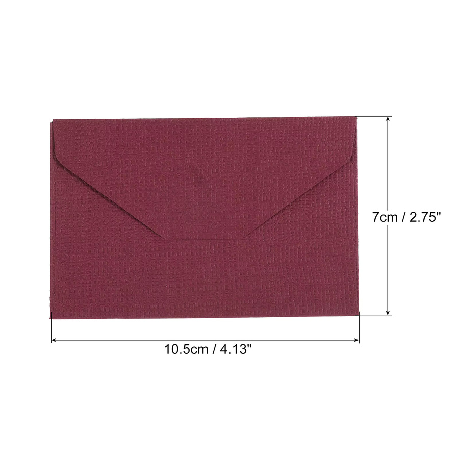 20 Stück Mini-Umschläge aus Papier in Weiß und Rot für Geschenkkarten und Einladungen zu Hochzeit oder Geburtstag - Bild 2