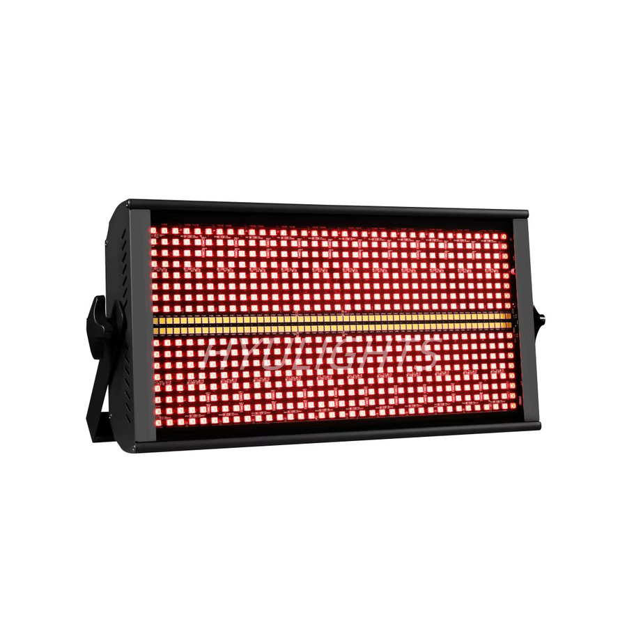 HYULIGHTS 4er-Set 200W LED Stroboskoplicht RGBW 4in1 Wash Bar mit 48 Partitionen, Weiß 8000K, DMX Bühnenbeleuchtung für DJ und Party, Schwarz - Bild 2