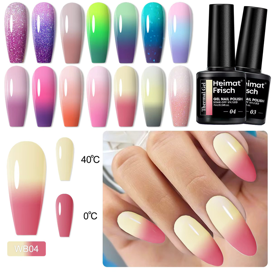 Gel-Nagellack, farbwechselnd, hellgrün, 7 ml - Bild 2