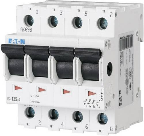 Eaton Hauptschalter 4polig 100 A mit 4 Öffnern und 4 Schließern 240 V/AC in Weiß 276285 - Bild 1