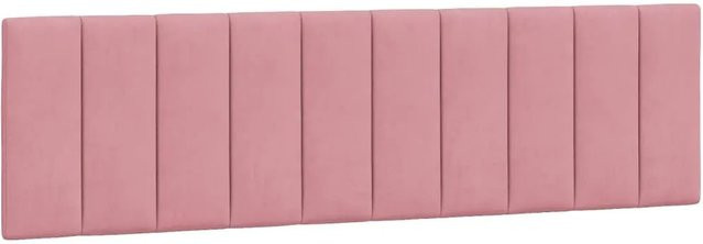 vidaXL Kopfteil-Kissen Hanko Rosa aus Samt mit Linien-Design, Breite: 180 cm, Höhe: 45 cm - Bild 1