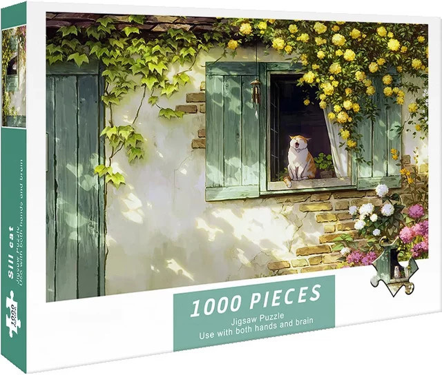 MaxRenard Schwellerkatze Puzzle für Erwachsene, 1.000 Teile - Bild 1