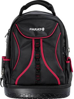 Parat BASIC Universal Werkzeugrucksack aus Nylon in Schwarz-Rot B: 36,0 cm, H: 43,0 cm, T: 15,0 cm - Bild 3
