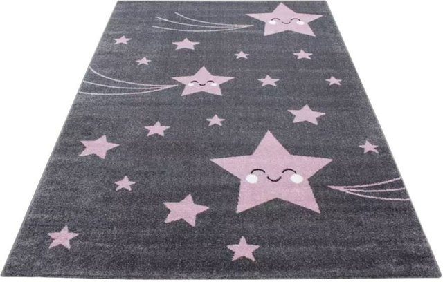 Ayyildiz Kinderteppich Kids Pink/Grau aus Synthetikfasern B/L: 160 x 230 cm - Bild 1