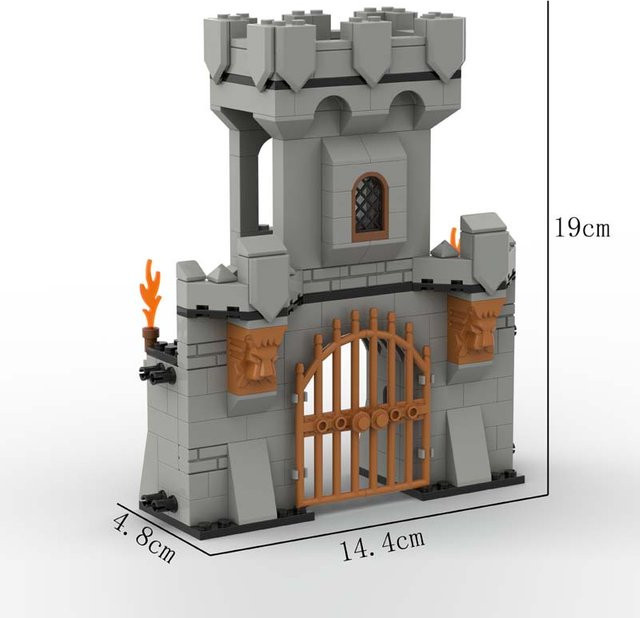 MOC Mittelalterliche Burg, Bausteine Set, ab 6 Jahren - Bild 1