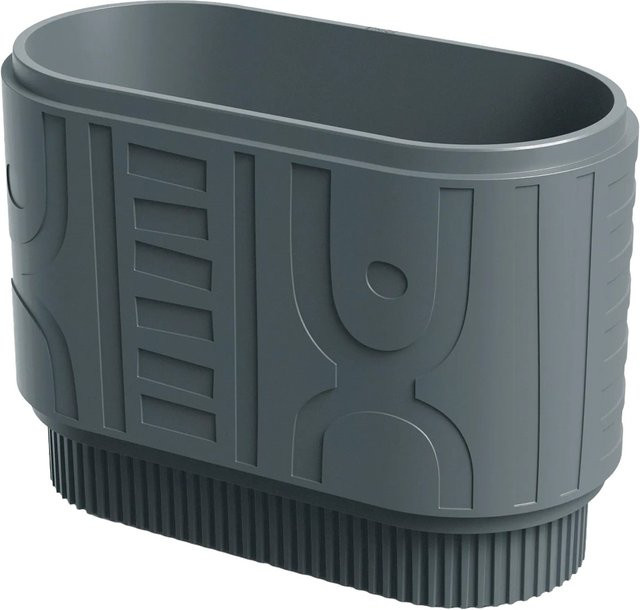 Prosperplast Blumentopf Folka Round Case in Betongrau, B/T/H: 78 x 38 x 56 cm - Bild 1