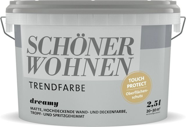 Schöner Wohnen Wandfarbe Plaster in Dreamy Matt, Weiß, 2,5 l - Bild 1