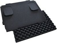 Makita Polster-Set P-84268 für MAKPAC, 2-teilige Schaumstoffeinlage, Schwarz, L x B x H: 37,5 x 28,0 x 6,0 cm - Bild 1