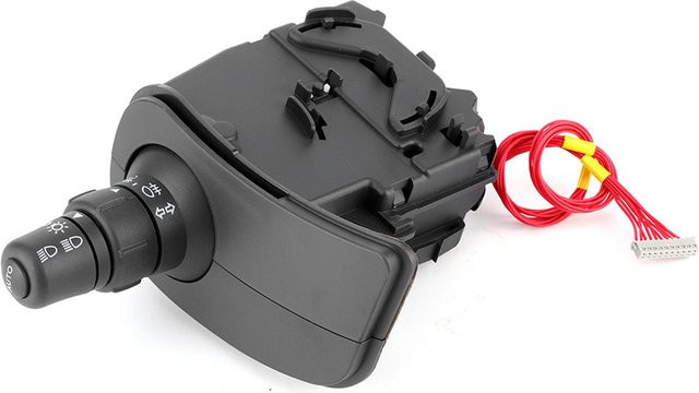 Koogeelife Lenksäulen-Schalter Ein/Aus für Blinker und Kontrollleuchte in Schwarz, passend für Clio III, Teilenummer 8201590638 - Bild 1