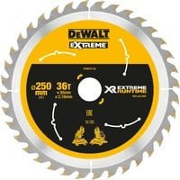 DeWalt Kreissägeblatt XR EXTREME RUNTIME DT99572, Durchmesser: 250 mm, Bohrung: 30 mm, 36 Zähne, Carbide Tipped für Holz - Bild 1