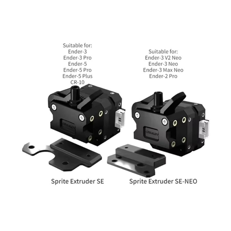 Creality Sprite Extruder SE/SE-Neo Dual Gear Upgrade für Ender 3 Neo, Ender 3 V2 Neo, Ender 3 Max Neo und Ender 2 Pro in Schwarz - Bild 1