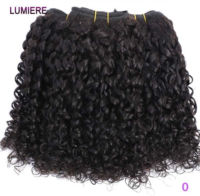 Lumiere Hair Burmesische Pixie Curly Bundles, Unbehandeltes Jungfrauenhaar, 3/4 Bundle-Deal, Tiefe Afro-Locken - Bild 1