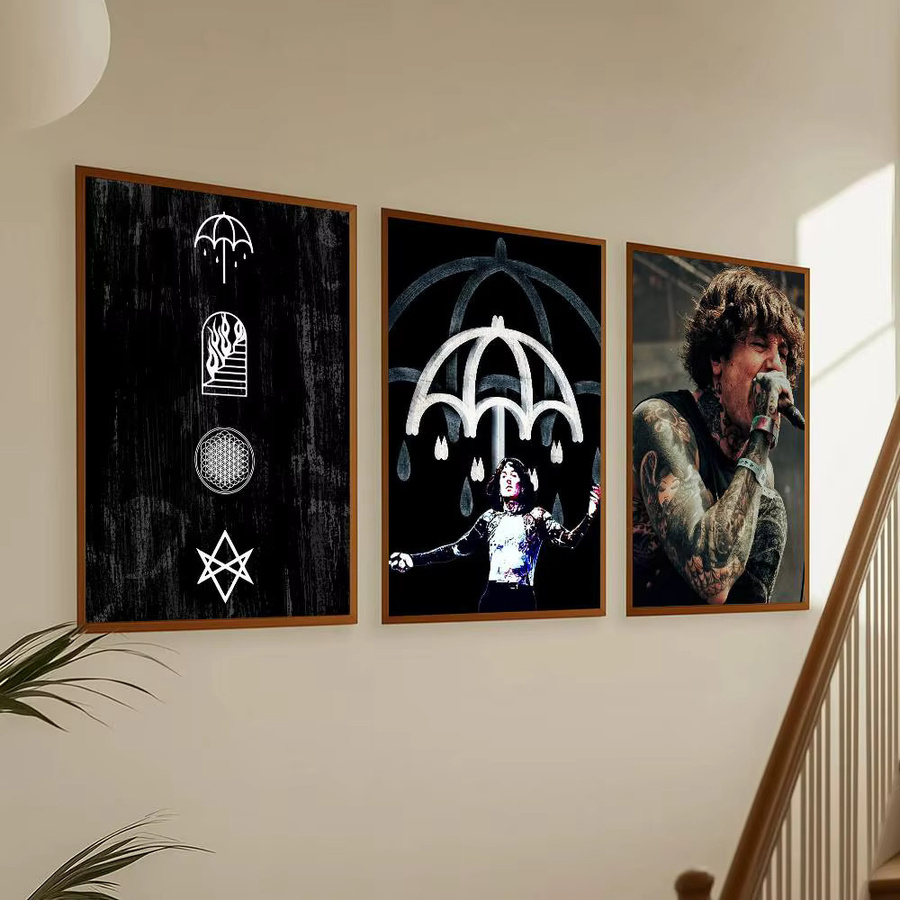 Wasserfester Wandaufkleber Bring Me The Horizon Rock Band Poster in Multicolour für deine Wohnzimmer und Schlafzimmer Dekoration - Bild 3