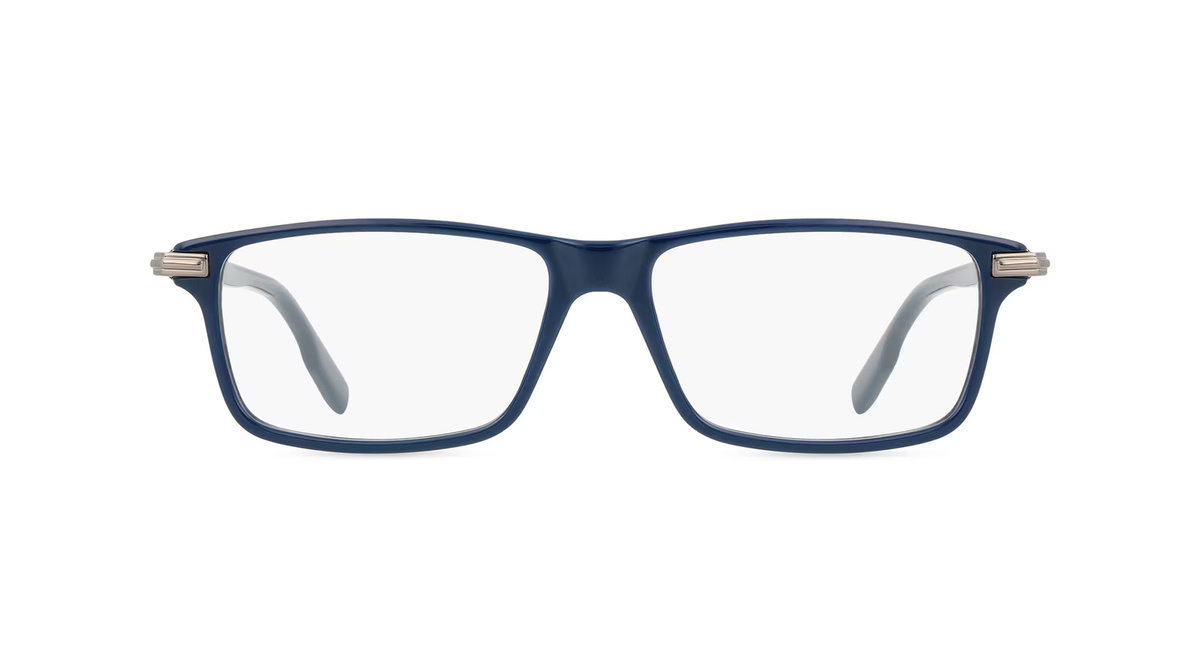 Montblanc MB0217O Korrektionsbrille, Vollrand, Quadratisch, Kunststoff, Unisex, blau - Bild 1