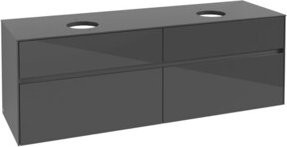 V&B Waschtischunterschrank Collaro für 2 Waschbecken in Glossy Grey, B/T/H: 160 x 54,8 x 50 cm - Bild 1