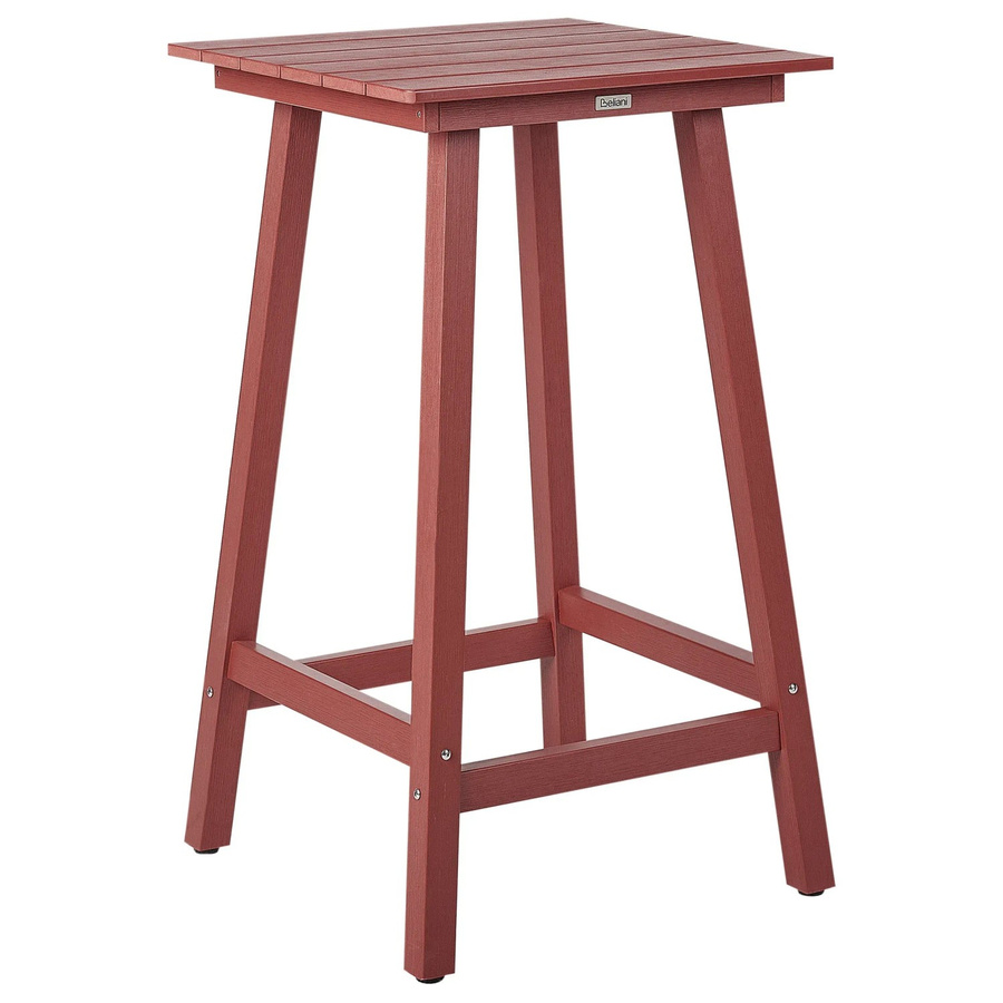 Beliani Gartentisch ADIRONDACK in Dunkelrot, B/T/H: 60 x 59 x 103 cm - Bild 2