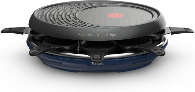 Tefal 3in1 Raclettegrill RE3104 in Schwarz/Blau - Bild 1