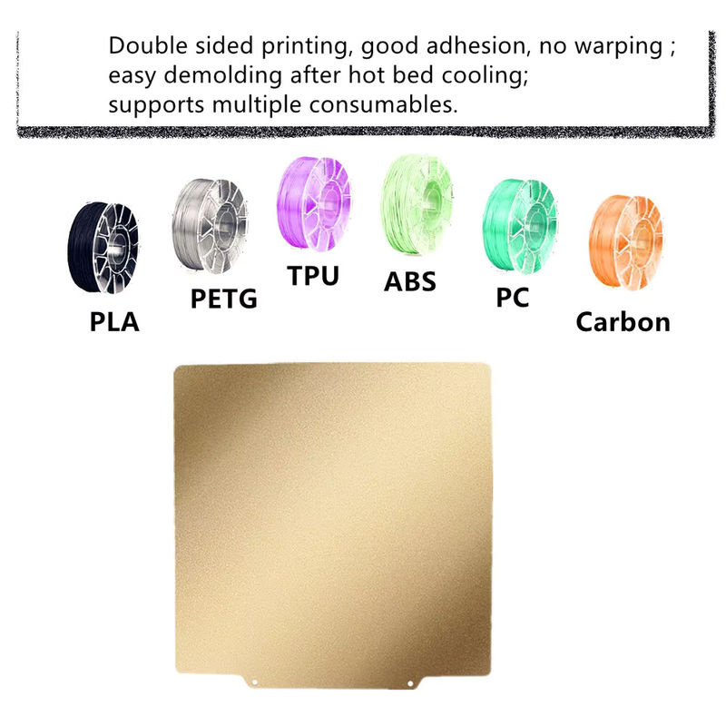 CUBMAG PEI-Druckplatte beidseitig bedruckbar für FDM-3D-Drucker in Gold - Bild 3