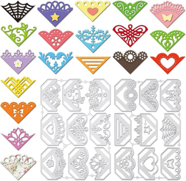 Metall-Stanzformen für DIY Scrapbooking mit Blumen, Schmetterlingen und Fotorahmen für Halloween-Projekte - Bild 1