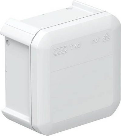 OBO Bettermann Abzweigdose aus Kunststoff in Weiß, B: 9,0 cm, T: 9,0 cm - Bild 1