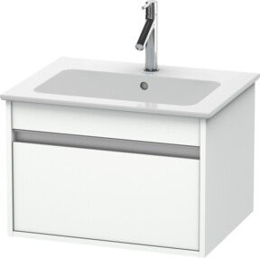 Duravit Waschtischunterschrank Ketho Wandhängend mit 1 Auszug, Farbe: Weiß, B: 60 cm, T: 47,5 cm, H: 41 cm - Bild 1