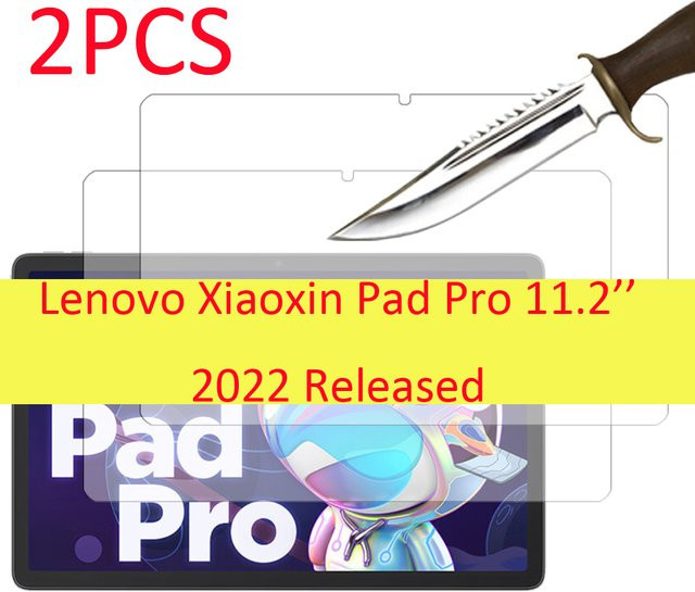 2er-Pack Kratzfestes Gehärtetes Glas für Lenovo Xiaoxin Pad Pro 2022 11,2 Zoll TB132FU TB138FC, Transparent - Bild 1