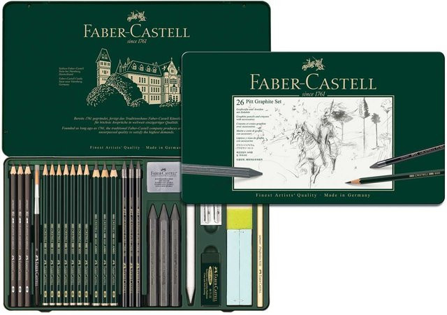 Faber Castell Pitt Graphite Zeichenset groß - Bild 1