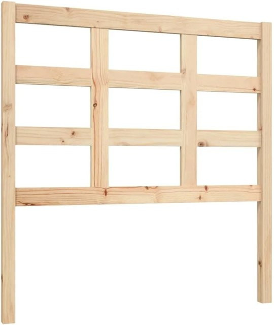 vidaXL Kopfteil aus Massivholz Kiefer in Braun mit rustikaler Optik, B/T/H: 95,5 x 4 x 100 cm - Bild 1