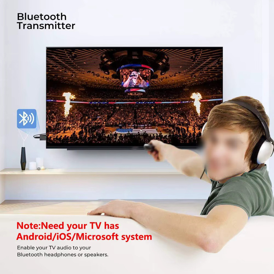 KAFNHCKA 3-in-1 Bluetooth 5.0 Empfänger und USB Adapter mit 3,5 mm Klinkenanschluss in Schwarz - Bild 3