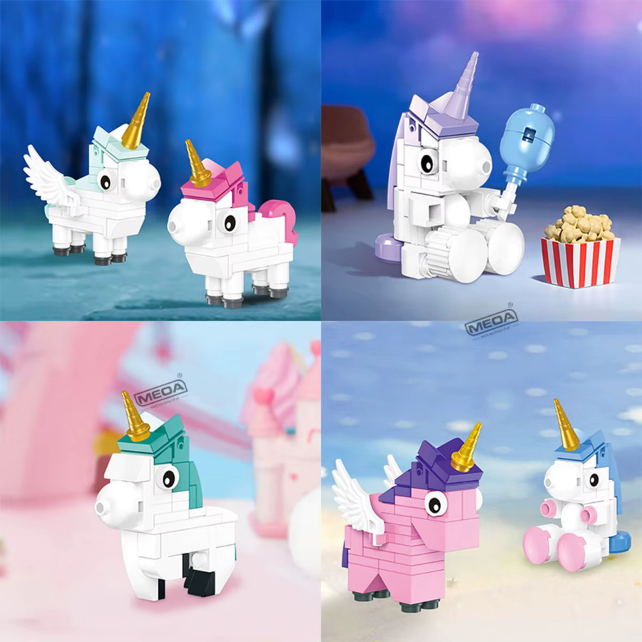 MEOA Einhorn-Bausteine-Set, 12-teiliges Set - Bild 4