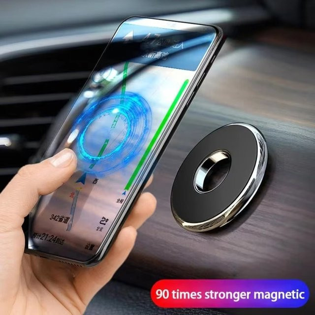 KAFNHCKA Universal Magnetische Auto Handyhalterung in Schwarz für iPhone und Xiaomi zur GPS-Unterstützung - Bild 1