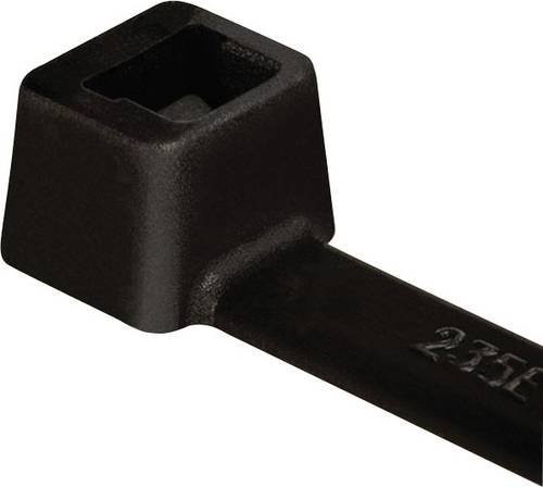 HellermannTyton Kabelbinder T150R-N66-BK-C1 Schwarz, Länge: 36,5 cm, Breite: 0,76 cm, 100 Stück - Bild 1