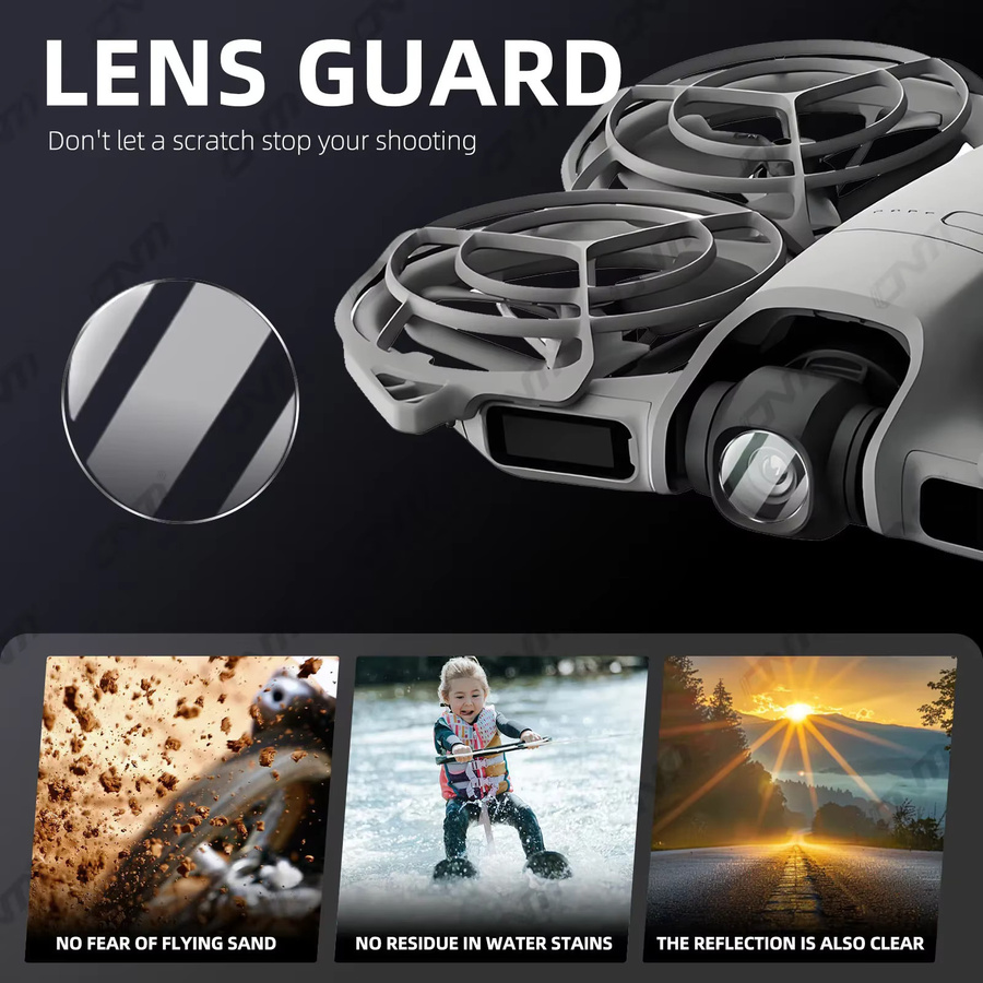 DJI Neo 2 Objektivschutz aus transparentem HD-Hartglas als kratzfeste Schutzfolie - Bild 6