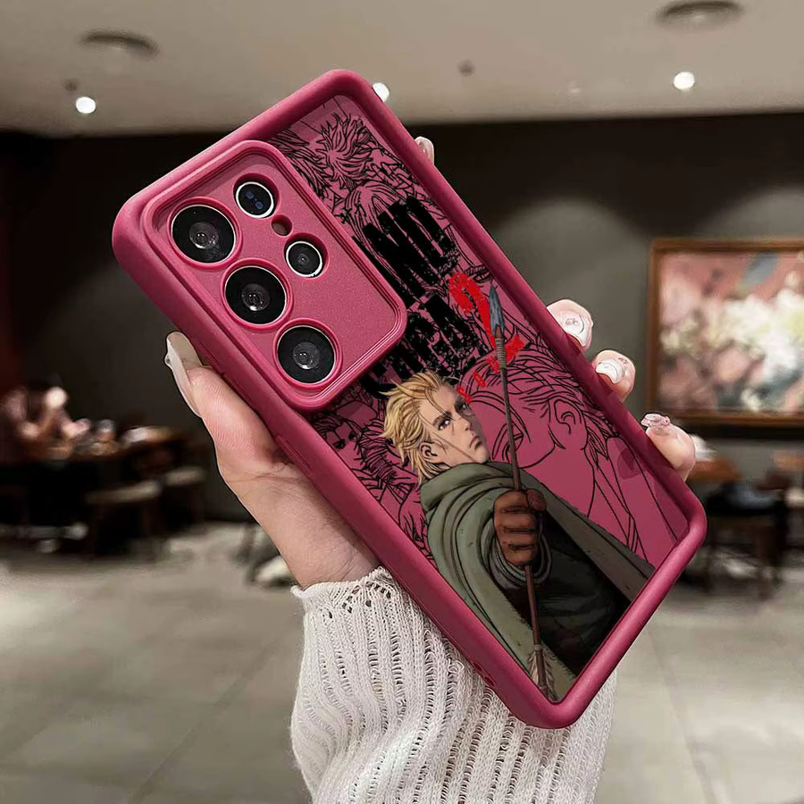 VINLAND SAGA Anime Handyhülle für Samsung Galaxy S26 S25 S24 S23 S22 S21 S20 FE Ultra Plus mit Augen-Design und Silikon-Lanyard - Bild 3