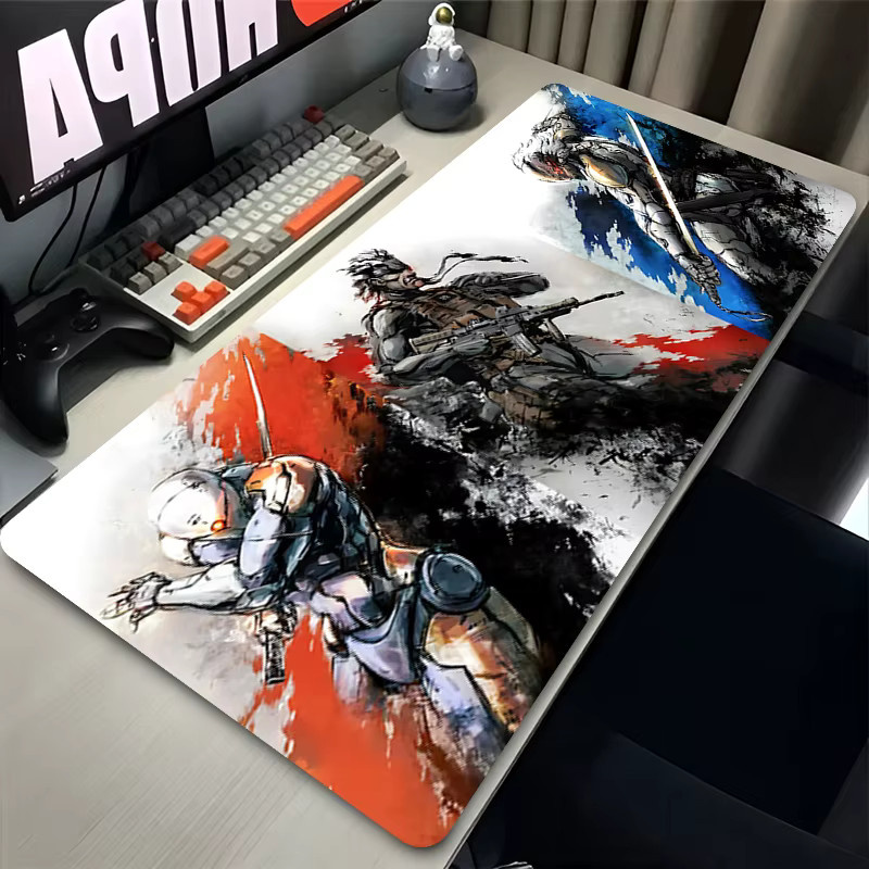 Potdemiel Gaming Mauspad Metal Gear in Multicolour, rutschfeste Schreibtischmatte für PC und Laptop - Bild 1