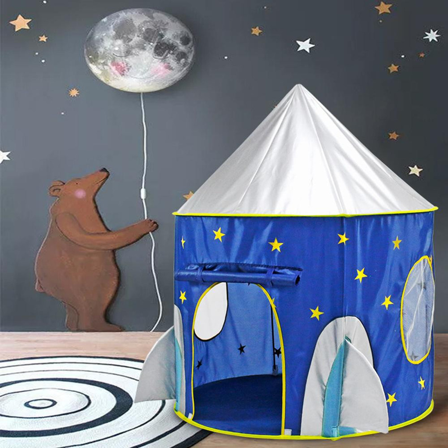Igeteck Kinderspielzelt Spielzelthaus mit Tragetasche blau - Bild 8