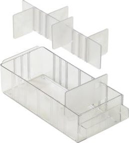 Raaco Trennplättchen-Set aus Kunststoff in transparent, passend für Schubladentyp 150-01 - Bild 1