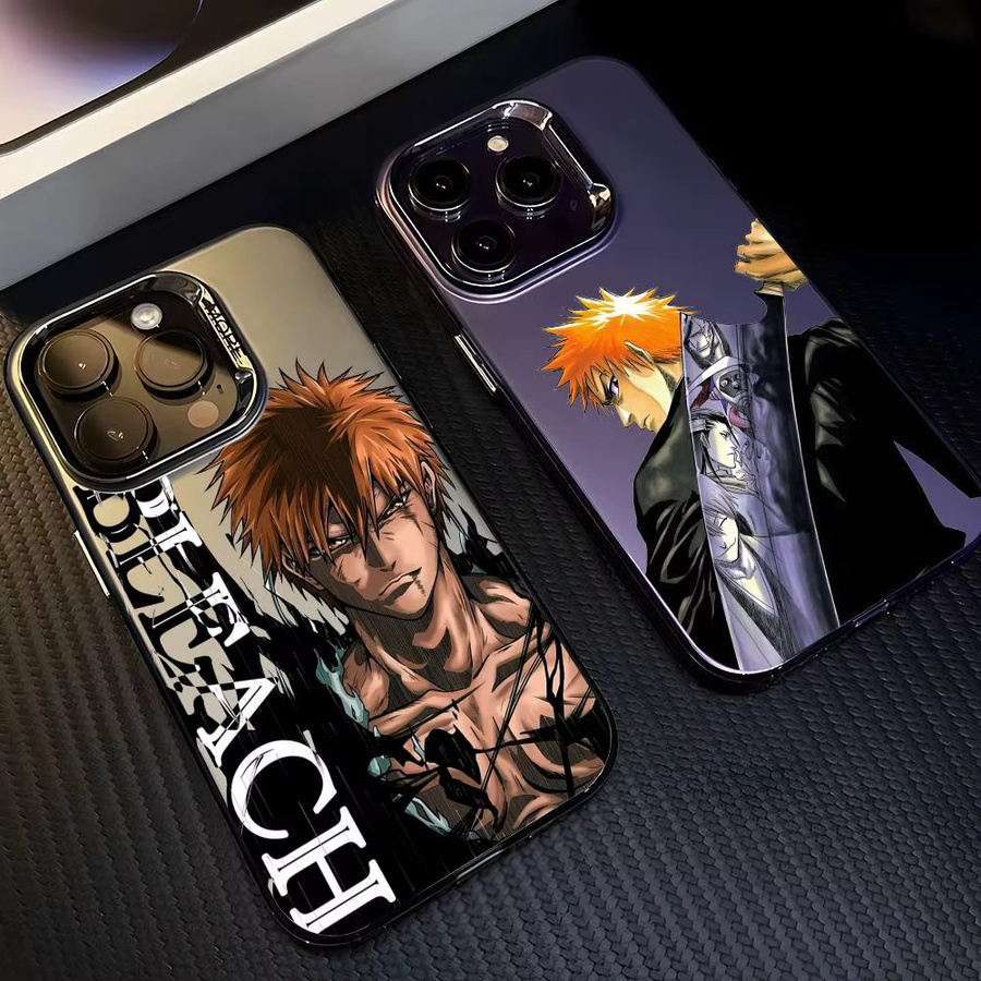 B-BLEACH Designer Handyhülle für iPhone 11 bis 17 Pro Max in Matt Laser Aurora, Weiß/Mehrfarbig - Bild 2