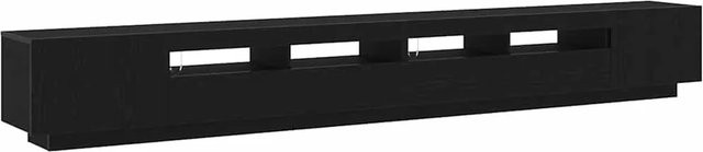 Set aus 3 vidaXL TV-Schränken in Schwarz, modernes Design aus Holzwerkstoff, B/H/T: 300 x 35 x 40 cm - Bild 1