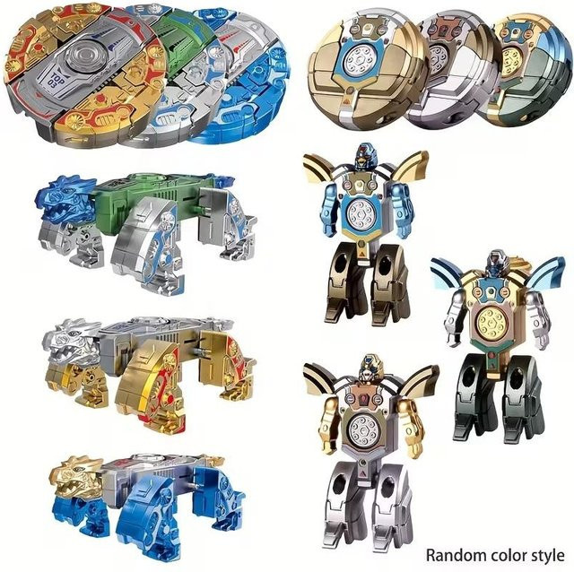 Topmix Roboter Fidget Spinner, verformbar, 6-teiliges Set, gray - Bild 1