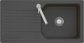Villeroy & Boch Spüle Linara 60 Flat, flächenbündig, CeramicPlus, Graphit/Anthrazit - Bild 1