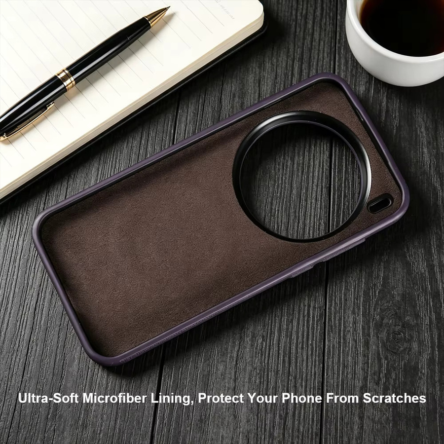 Premium Leder Handyhülle für Vivo X300 Pro, X300FE, S30, X200 Pro Mini, FE, X100 Ultra, X200S, X300S, X100 S Pro in Rot - Bild 3
