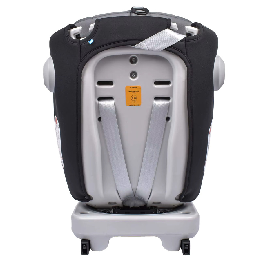 AP03 KL005 Kindersitz 360 Grad drehbar mit ISOFIX und 5-Punkt-Gurt, Grau, 9-36kg, 0-12 Jahre, ECE R44/04 - Bild 4