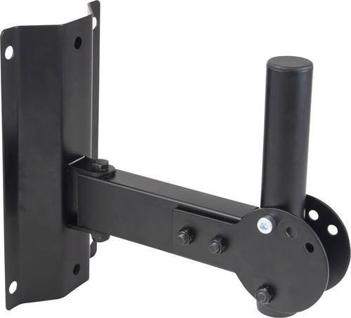 Omnitronic WH-1 Lautsprecher-Wandhalterung und Deckenhalterung, neigbar und schwenkbar, Schwarz - Bild 1